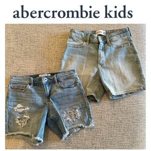 Bundle Of Girls Shorts Abercrombie, 11/12, High Rise Relaxed & Dad Short